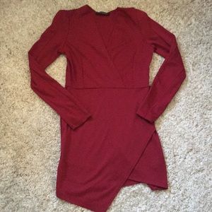 Foreign Exchange burgundy dress